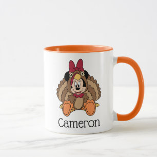 Minnie Mouse Thanksgiving Turkey Mug