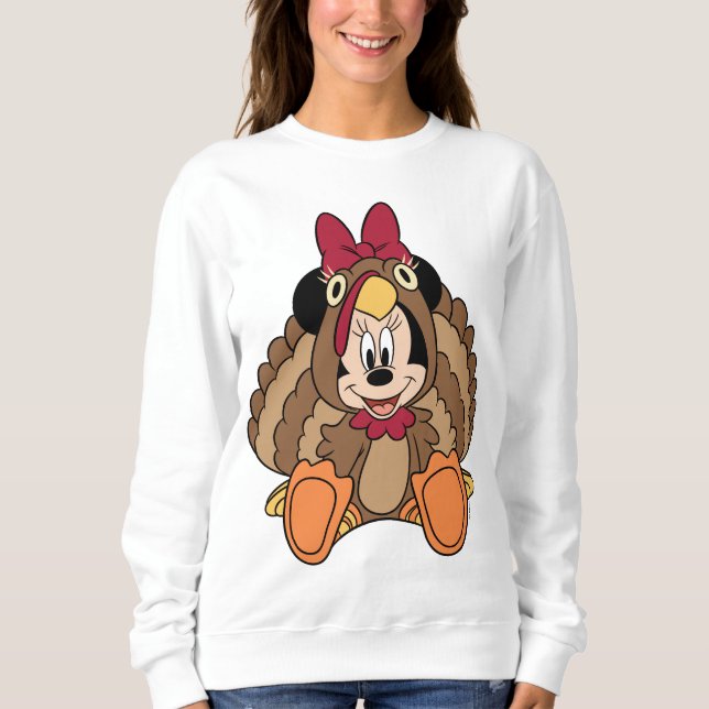 Minnie Mouse Thanksgiving Turkey Sweatshirt (Front)