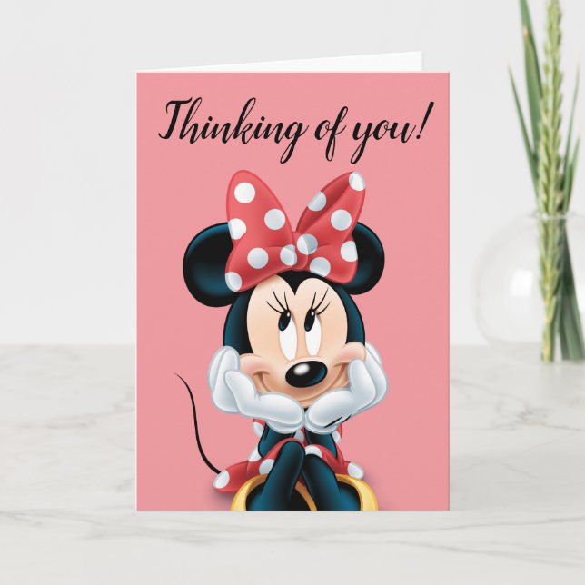 Minnie Mouse Thoughtful Card (Front)