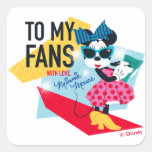 Minnie Mouse | To My Fans With Love Square Sticker