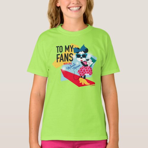 Minnie Mouse  To My Fans With Love T_Shirt