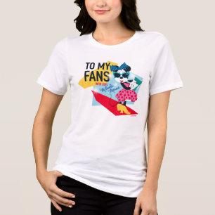 Minnie Mouse To My Fans With Love Tri-Blend Shirt