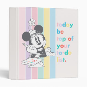 Minnie Mouse   Today Be Top of Your To-Do List 3 Ring Binder