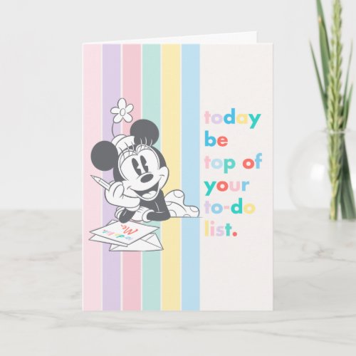 Minnie Mouse  Today Be Top of Your To_Do List Card