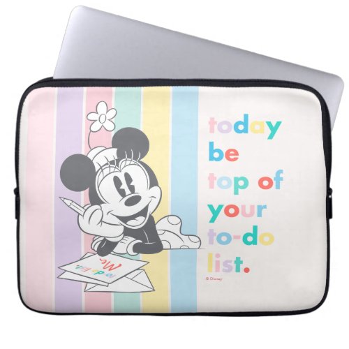 Minnie Mouse  Today Be Top of Your To_Do List Laptop Sleeve