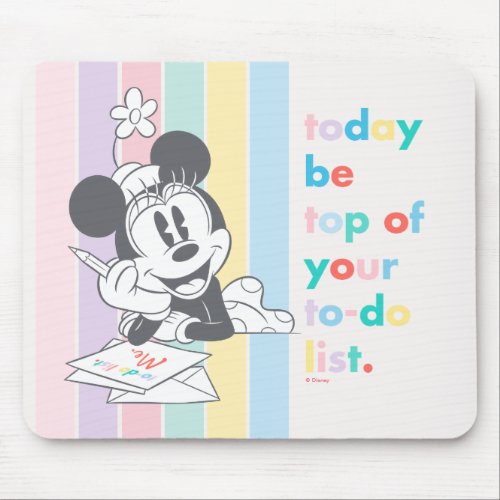 Minnie Mouse  Today Be Top of Your To_Do List Mouse Pad