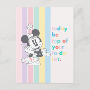 Minnie Mouse Today Be Top of Your To-Do List Postcard