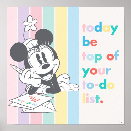 Minnie Mouse  Today Be Top of Your To_Do List Poster