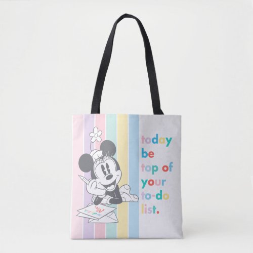 Minnie Mouse  Today Be Top of Your To_Do List Tote Bag