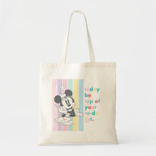 Minnie Mouse  Today Be Top of Your To_Do List Tote Bag