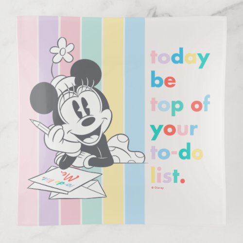 Minnie Mouse  Today Be Top of Your To_Do List Trinket Tray
