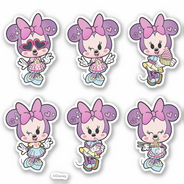 Minnie Mouse Too Cute For School Trend Sticker (Front)