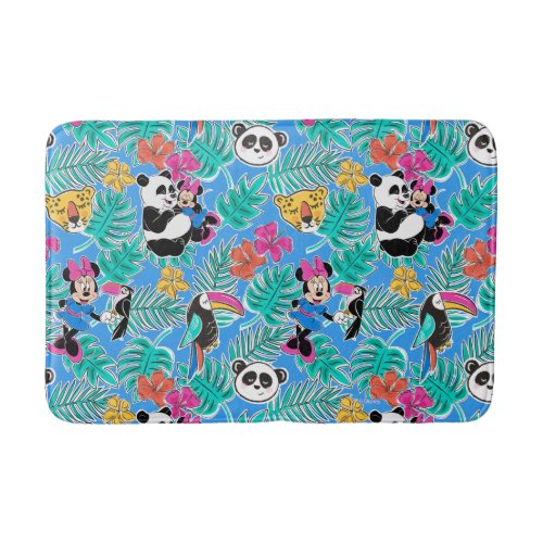 Minnie Mouse  Tropical Summer Pattern Bath Mat