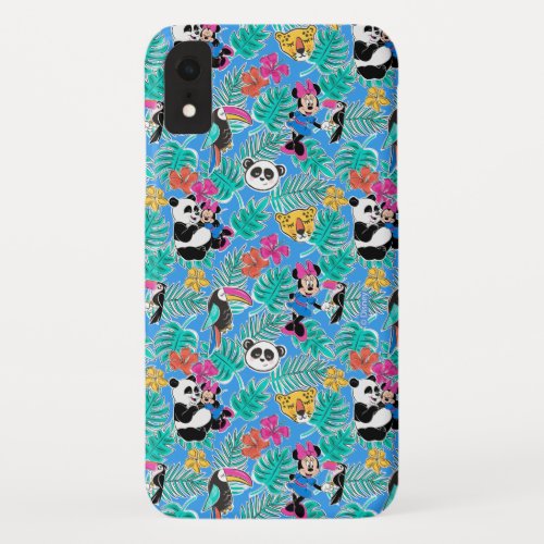 Minnie Mouse  Tropical Summer Pattern iPhone XR Case
