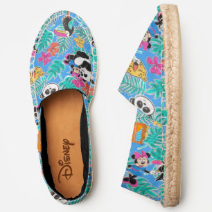 Minnie Mouse Tropical Summer Pattern Espadrilles
