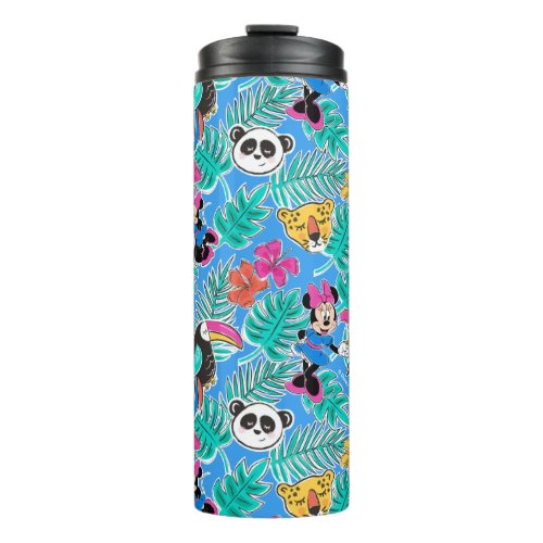 Minnie Mouse  Tropical Summer Pattern Thermal Tumbler