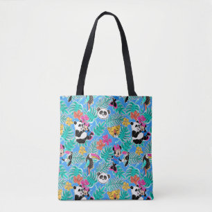 Minnie Mouse Tropical Summer Pattern Tote Bag