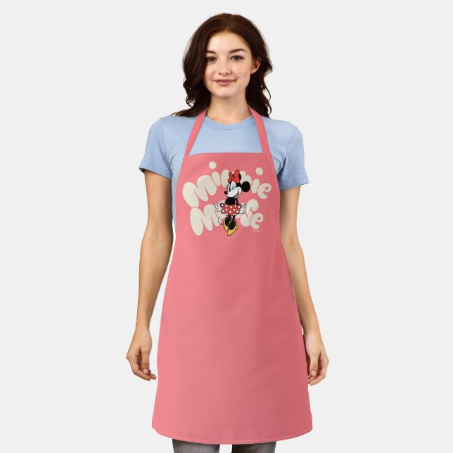 Minnie Mouse Twirl in Polka Dot Style Apron (Worn)