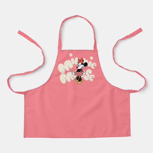 Minnie Mouse Twirl in Polka Dot Style Apron (Front)