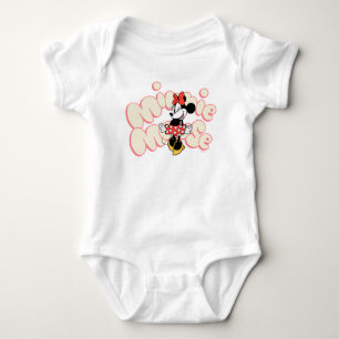 Minnie Mouse Twirl in Polka Dot Style Baby Bodysuit