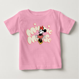 Minnie Mouse Twirl in Polka Dot Style Baby T-Shirt
