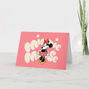 Minnie Mouse Twirl in Polka Dot Style Card