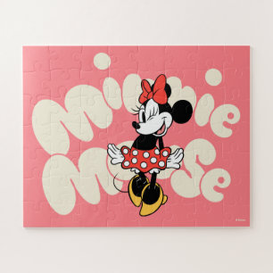 Minnie Mouse Twirl in Polka Dot Style Jigsaw Puzzle