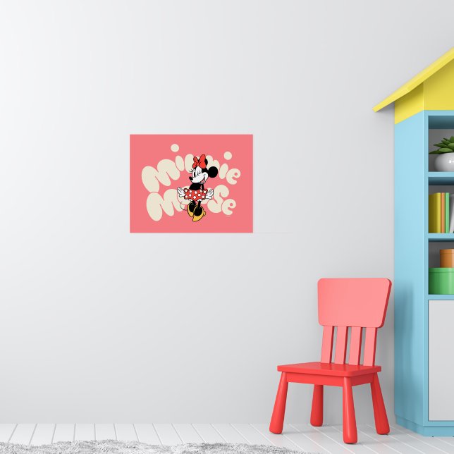 Minnie Mouse Twirl in Polka Dot Style Poster (Nursery 1)