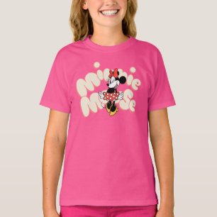Minnie Mouse Twirl in Polka Dot Style T-Shirt