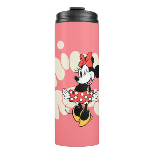 Minnie Mouse Twirl in Polka Dot Style Thermal Tumbler