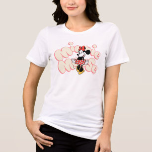 Minnie Mouse Twirl in Polka Dot Style Tri-Blend Shirt