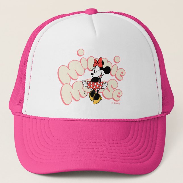 Minnie Mouse Twirl in Polka Dot Style Trucker Hat (Front)