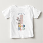 Minnie Mouse Watercolor 1st Birthday Baby T-Shirt<br><div class="desc">Celebrate your little one’s first birthday with this adorable Minnie Mouse watercolor 1st birthday baby t-shirt. Featuring Minnie Mouse in a soft, colorful watercolor design, this shirt is perfect for a Minnie Mouse-themed birthday party. Customizable with your child’s name and age, it’s a charming and personalized outfit that adds a...</div>