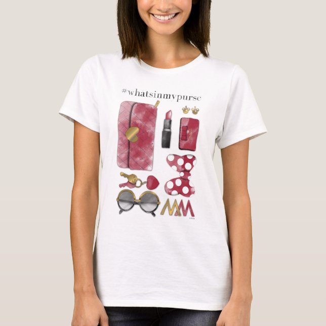 Minnie Mouse | #what'sinmypurse 2 T-Shirt (Front)
