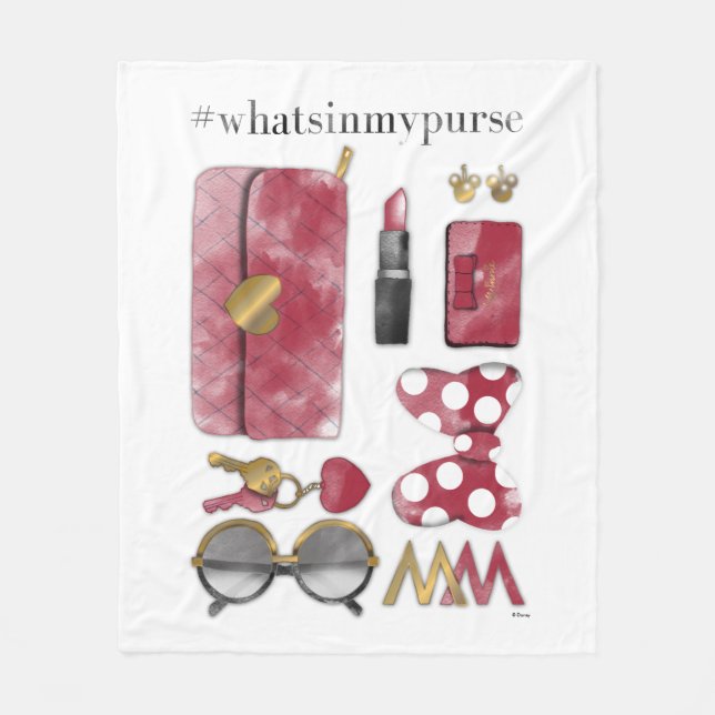 Minnie Mouse | #what'sinmypurse Fleece Blanket (Front)