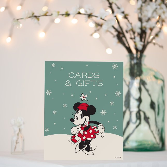 Minnie Mouse Winter Onederland 1st Birthday Foam Board (In Situ (Wedding))