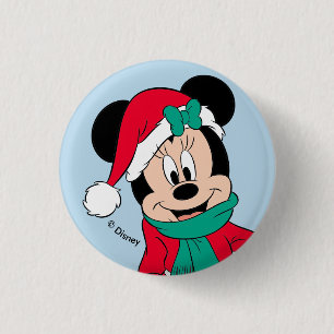 Minnie Mouse   Winter Outfit Button