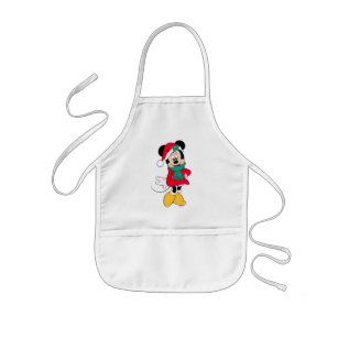 Minnie Mouse   Winter Outfit Kids' Apron