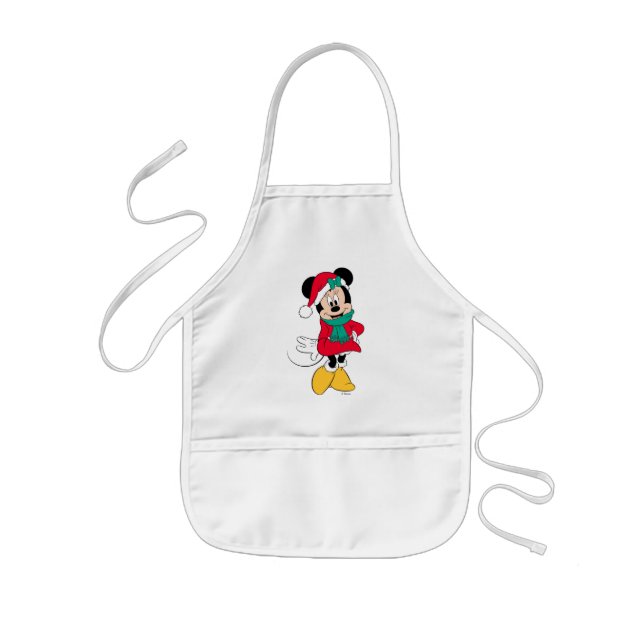 Minnie Mouse | Winter Outfit Kids' Apron (Front)