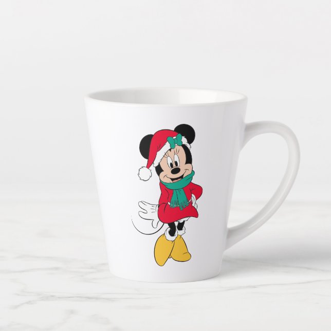 Minnie Mouse | Winter Outfit Latte Mug (Right)