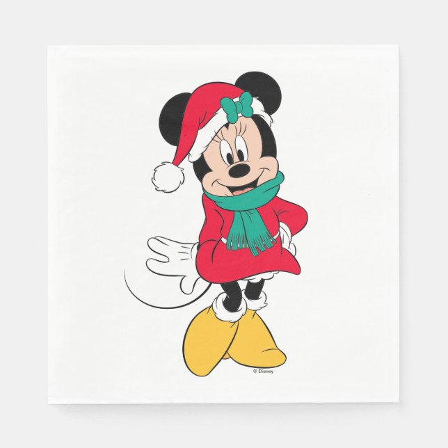 Minnie Mouse | Winter Outfit Napkins (Front)