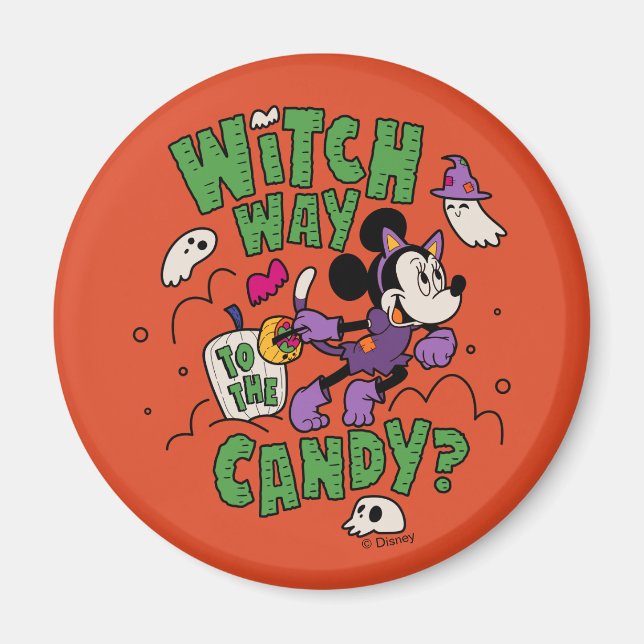 Minnie Mouse - Witch Way to the Candy Magnet (Front)
