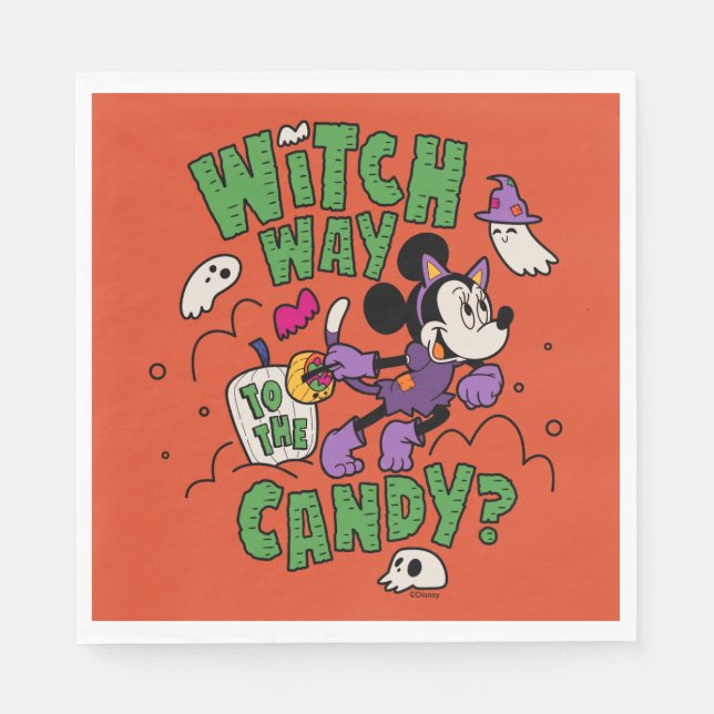 Minnie Mouse - Witch Way to the Candy Napkins (Front)