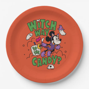 Minnie Mouse - Witch Way to the Candy Paper Plates