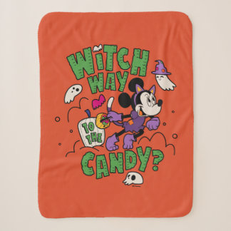 Minnie Mouse - Witch Way to the Candy Sherpa Blanket