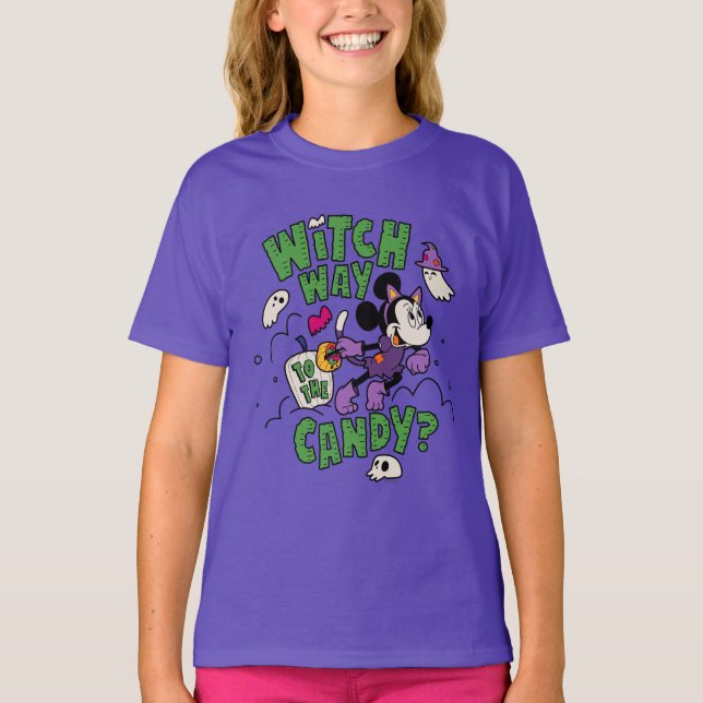 Minnie Mouse - Witch Way to the Candy T-Shirt (Front)