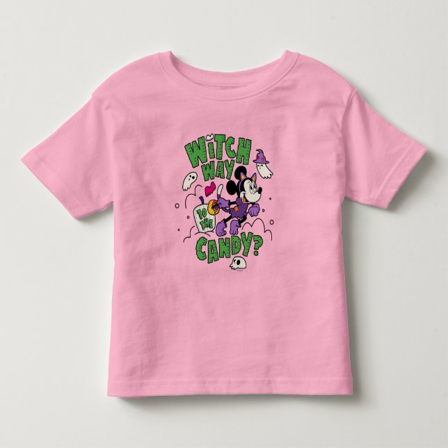 Minnie Mouse - Witch Way to the Candy Toddler T-shirt (Front)