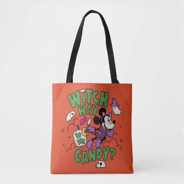 Minnie Mouse - Witch Way to the Candy Tote Bag (Front)