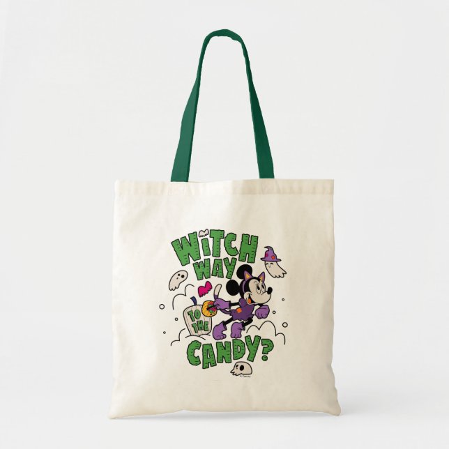 Minnie Mouse - Witch Way to the Candy Tote Bag (Front)