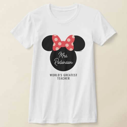 Minnie Mouse  Worlds Greatest Teacher T_Shirt